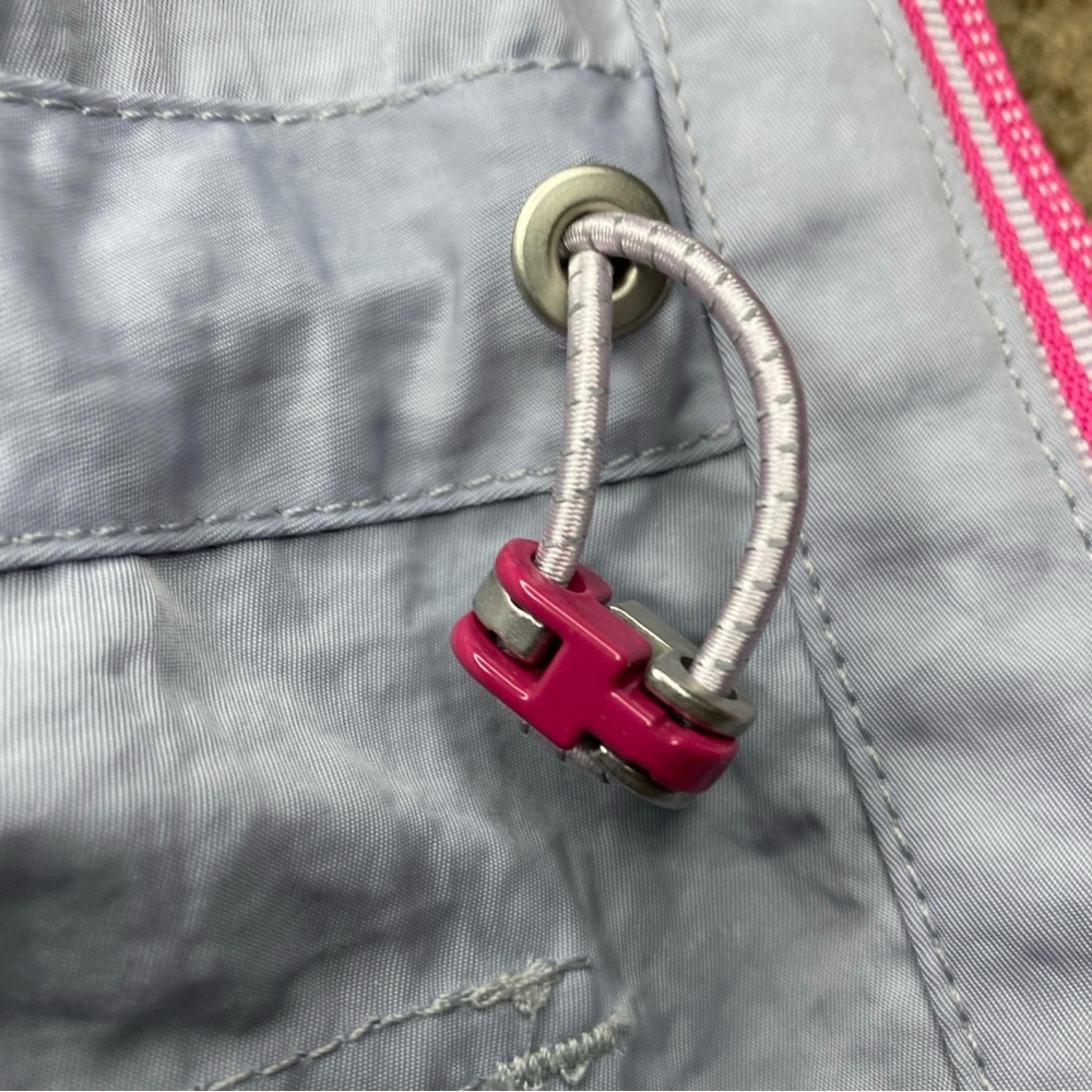 Rag and Bone Woman’s Rain Jacket Size Small Color : Baby Blue w/ Pink Zipper - Picture 7 of 7